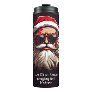 Bouteilles Isothermes Père Noël Grumpy Texte Personnalisé