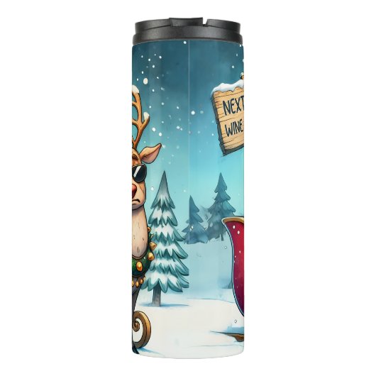 Bouteilles Isothermes Père Noël Next Stop Wine (Dos)