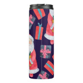 Bouteilles Isothermes Père Noël souriant, Aquarelle Noël sans sourire. (Dos)