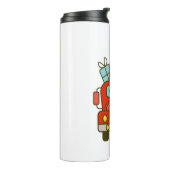 Bouteilles Isothermes Père Noël vue de devant Joyeux Noël (Tourné sur la gauche)