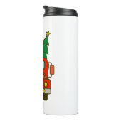 Bouteilles Isothermes Père Noël vue de devant Joyeux Noël (Tourné sur la droite)