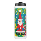 Bouteilles Isothermes Père Noël Winter Wonderland - Kids Art pour CHOC (Devant)