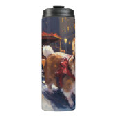 Bouteilles Isothermes Période festive de Noël Corgi (Devant)