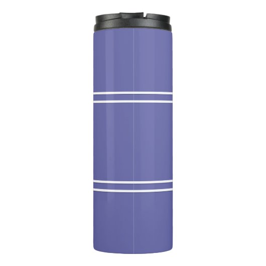 Bouteilles Isothermes Périwinkle Blue Moderne Monogrammes Initiales Simp (Dos)