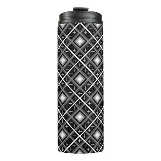 Bouteilles Isothermes Perse noir, blanc, gris (Devant)