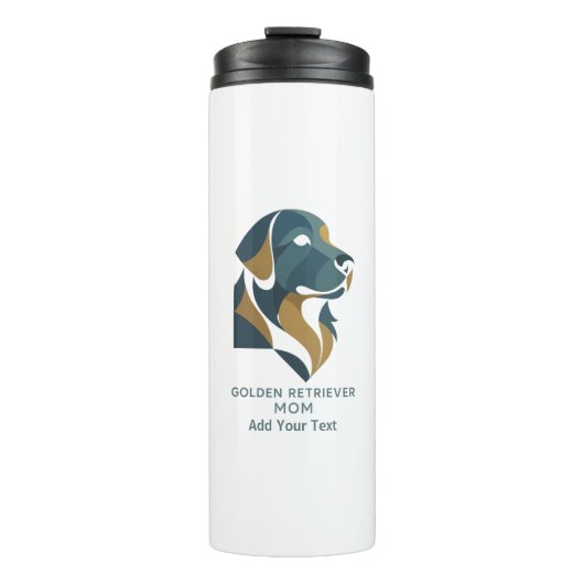 Bouteilles Isothermes personalised golden retriever Mom Thermal Tumbler (Devant)