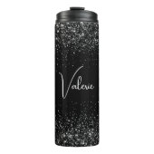 Bouteilles Isothermes Personalized Black Glitter Stainless Steel  (Devant)