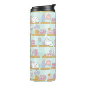 Bouteilles Isothermes Personalized Bookish Girly Cute Cat Name Green (Tourné sur la gauche)