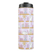 Bouteilles Isothermes Personalized Bookish Girly Purple Cute Cat Name (Devant)