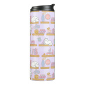 Bouteilles Isothermes Personalized Bookish Girly Purple Cute Cat Name (Tourné sur la gauche)