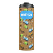 Bouteilles Isothermes Personalized Construction Vehicles & Workers (Devant)