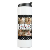 Bouteilles Isothermes Personalized Dad Photo Collage & Kids Name (Tourné sur la gauche)