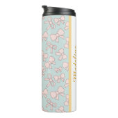 Bouteilles Isothermes Personalized Girl Cute Bow Name Blue Pink (Tourné sur la droite)