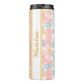 Bouteilles Isothermes Personalized Girl Cute Bow Name Gingham (Dos)