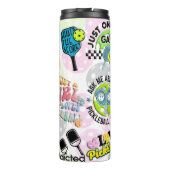 Bouteilles Isothermes Personalized "Girl-Powered Pickleball Time" (Dos)