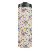 Bouteilles Isothermes Personalized Girly Cute Bow Name Peach Moons (Devant)