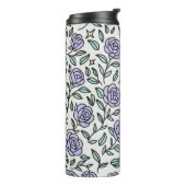 Bouteilles Isothermes Personalized Girly Purple Cute Bow Name Rose Green (Tourné sur la gauche)