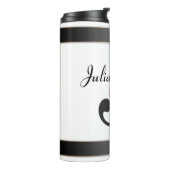 Bouteilles Isothermes Personalized monogram editable J text red flower (Tourné sur la gauche)