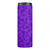 Bouteilles Isothermes Personalized Name Modern Stylish Purple Glitter (Dos)