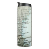 Bouteilles Isothermes Personalized New Hampshire Map Granite State (Tourné sur la droite)