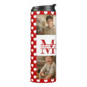 Bouteilles Isothermes Personalized Photo Collage Mom Heart & Kids Name (Tourné sur la gauche)