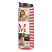 Bouteilles Isothermes Personalized Photo Collage Mom Heart & Kids Name (Tourné sur la droite)