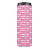 Bouteilles Isothermes Personalized Pink Girls Name Font Collage Cute (Dos)