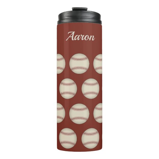 Bouteilles Isothermes Personalized Rust Baseball Thermal Tumbler Gift (Devant)