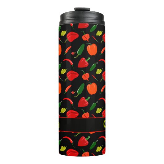 Bouteilles Isothermes Personalized Spicy Pepper Pattern  (Devant)