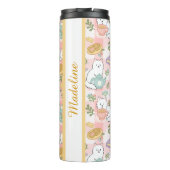 Bouteilles Isothermes Personalized Tea Book Cat Girl Cute Pastel Pink  (Dos)