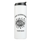 Bouteilles Isothermes Personalized Tech Thermal Tumbler with Custom Text (Tourné sur la gauche)