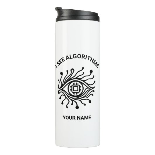 Bouteilles Isothermes Personalized Tech Thermal Tumbler with Custom Text (Tourné sur la droite)