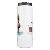 Bouteilles Isothermes Personalized Winter Penguin Basketball Kid (Dos)