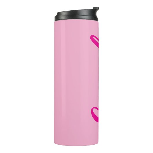 Bouteilles Isothermes Personnalisé Hot Pink Bold (Tourné sur la gauche)