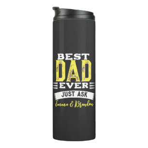 Bouteilles Isothermes Personnalisé Meilleur Papa Papa Père Toujours Pose
