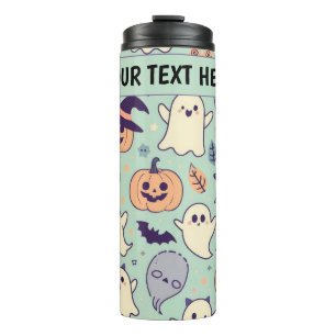 Bouteilles Isothermes Personnalisé Pastel Halloween Motif Fantôme Éffray