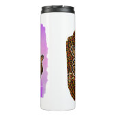 Bouteilles Isothermes Personnalisé Peace Love Dachshund avec message (Dos)