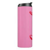 Bouteilles Isothermes Personnalisé rose et rouge gras (Tourné sur la gauche)