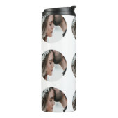 Bouteilles Isothermes personnalisé simple ajouter circulaire photo colla (Tourné sur la gauche)