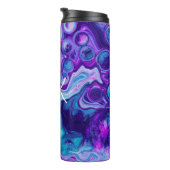 Bouteilles Isothermes Personnalisé violet, bleu, marbre rose Bokeh (Tourné sur la droite)