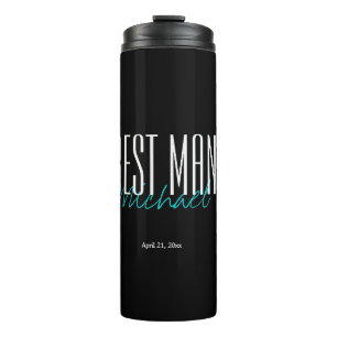 Bouteilles Isothermes Personnaliser Black & Blue Best Man
