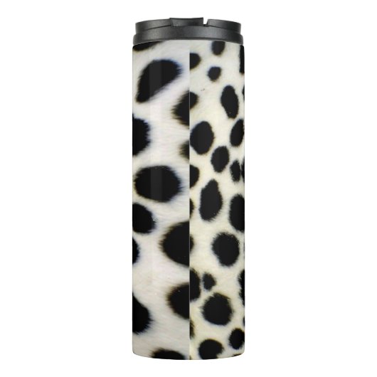 Bouteilles Isothermes Personnaliser de fourrure dalmate en noir et blanc (Dos)