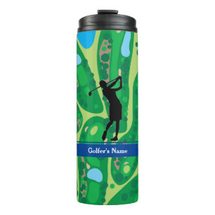 Bouteilles Isothermes Personnaliser la femme Golfer Thermal Tumbler