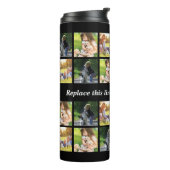 Bouteilles Isothermes Personnaliser le collage photo et le texte (Tourné sur la gauche)