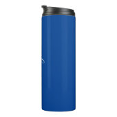 Bouteilles Isothermes Personnaliser le nom blanc Script vertical, bleu p (Tourné sur la droite)