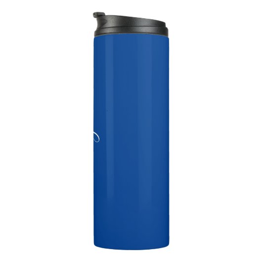 Bouteilles Isothermes Personnaliser le nom blanc Script vertical, bleu p (Tourné sur la droite)