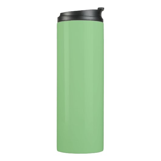 Bouteilles Isothermes Personnaliser le nom blanc Script vertical, Sage (Tourné sur la gauche)