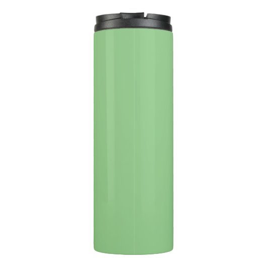 Bouteilles Isothermes Personnaliser le nom blanc Script vertical, Sage (Dos)