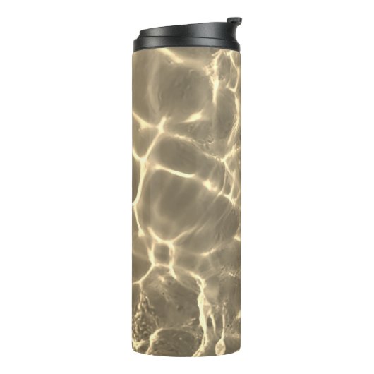 Bouteilles Isothermes Personnaliser le nom vertical White Script, Gold W (Tourné sur la gauche)