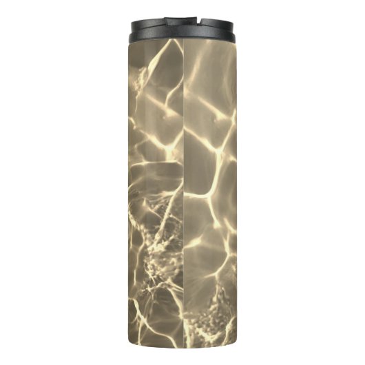 Bouteilles Isothermes Personnaliser le nom vertical White Script, Gold W (Dos)